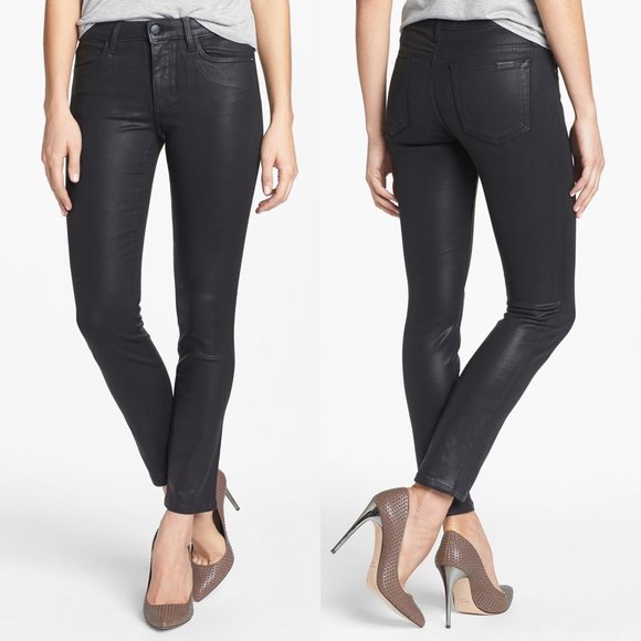 Joe's Jeans Denim - Joes Jeans Black Wax Coated Jeans